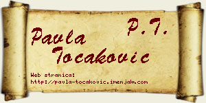 Pavla Točaković vizit kartica
